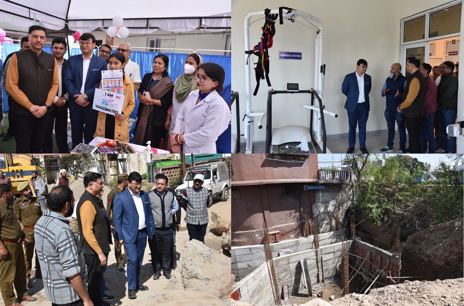 उधमपुर, 28 फरवरी: उपायुक्त उधमपुर मिंगा शेरपा ने आज गवर्नमेंट मेडिकल कॉलेज (जीएमसी) उधमपुर के संबद्ध अस्पताल का दौरा किया और सर्वाइकल कैंसर के खिलाफ राष्ट्रीय एचपीवी अभियान का शुभारंभ किया।  इस अवसर पर मेडिकल कॉलेज के प्राचार्य, मुख्य चिकित्सा अधिकारी, संबद्ध अस्पताल के चिकित्सा अधीक्षक तथा स्वास्थ्य एवं चिकित्सा शिक्षा विभाग के अन्य वरिष्ठ अधिकारी उपस्थित रहे।  दौरे के दौरान उपायुक्त ने अस्पताल के विभिन्न अनुभागों का निरीक्षण किया, जिनमें ओपीडी, सीटी स्कैन, एक्स-रे, डायग्नोस्टिक यूनिट, सर्जिकल यूनिट, जनरल मेडिसिन विभाग और ट्रॉमा सेंटर शामिल हैं।  उपायुक्त ने जीएमसी प्रशासन के साथ एक विस्तृत समीक्षा बैठक की अध्यक्षता भी की, जिसमें संबद्ध अस्पताल के समग्र कार्य संचालन का मूल्यांकन किया गया। बैठक में स्टाफ की उपलब्धता, ओपीडी सेवाएं, बुनियादी ढांचे की स्थिति, दवाइयों और जांच सुविधाओं की उपलब्धता के साथ-साथ 200 बिस्तरों वाले जिला अस्पताल के निर्माण और जीएमसी के अस्थायी भवन के निर्माण कार्यों की प्रगति की समीक्षा की गई।  समयपालन और मरीजों को अनुकूल सेवाएं प्रदान करने के महत्व पर जोर देते हुए उपायुक्त ने अस्पताल प्रशासन को सेवाओं की समयबद्ध उपलब्धता सुनिश्चित करने तथा परिसर में स्वच्छता और साफ-सफाई बनाए रखने के निर्देश दिए।