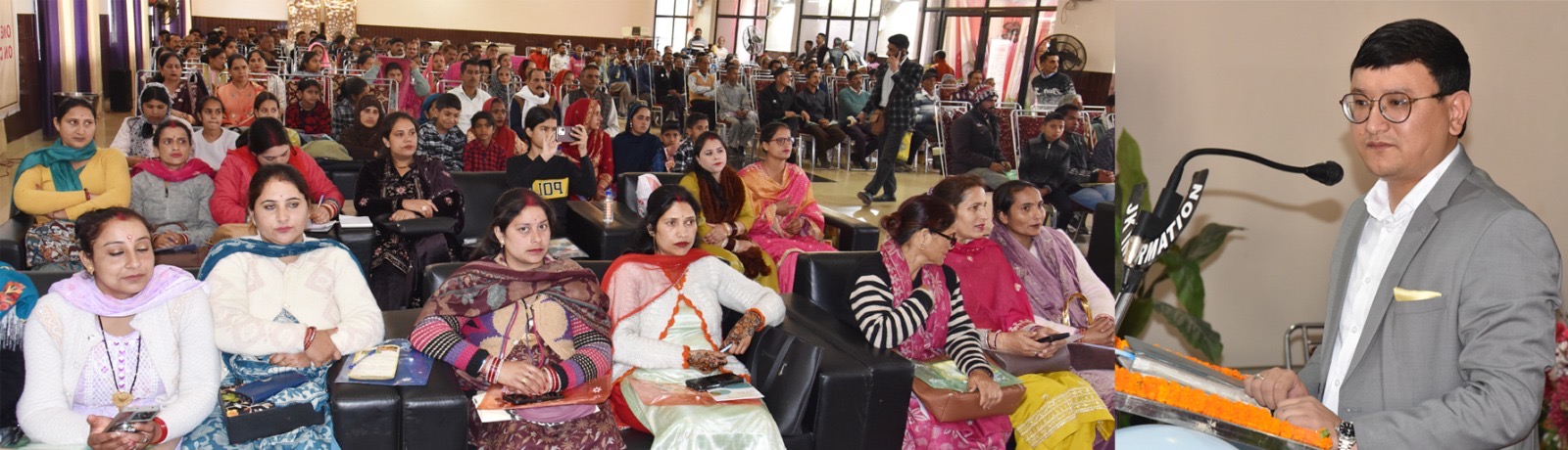District-level floriculture event held at Udhampur under CSS–MIDH  UDHAMPUR, MARCH 16: Department of Floriculture, Gardens & Parks, Udhampur today organized a District-Level event under CSS-MIDH at Udhampur.  Deputy Commissioner, Minga Sherpa graced the occasion as the chief guest and formally inaugurated the programme.  The event was organized under the guidance of Director Floriculture Vivek Modi, with the objective of promoting commercial floriculture, enhancing environmental beautification and empowering farmers through sustainable livelihood opportunities.  The event was attended by Joint Director Floriculture Vikrant Sharma, Deputy Director Floriculture Sunil Singh, Assistant Floriculture Officer Pawan Kumar, Senior Scientist & Head KVK Reasi Dr. Banarasi Lal, Scientist Dr. Sanjay Koushal, Chief Horticulture Officer, District Agriculture Officer, Chief Animal Husbandry Officer, besides other officers and officials of Agriculture and allied departments.  More than 300 farmers and stakeholders associated with floriculture and allied sectors participated enthusiastically in the programme.  On the occasion, the DC inspected various stalls showcasing floriculture products, innovative cultivation techniques and government initiatives of Agriculture and allied departments. He also interacted with participating farmers and exhibitors and appreciated their efforts in adopting modern agricultural practices.  While addressing the gathering, the DC emphasized the importance of such programmes in creating awareness among the public about various government schemes related to floriculture, agriculture and allied sectors. He highlighted that commercial floriculture holds immense potential to enhance farmers’ income while contributing to environmental beautification and sustainable development.  Meanwhile, Assistant Floriculture Officer briefed the farmers about various Centrally Sponsored schemes available under the floriculture sector. Joint Director Floriculture Vikrant Sharma assured the farming community of every possible support from the department to promote floriculture activities in the district.  Later, the chief guest distributed appreciation certificates to progressive farmers in recognition of their dedication and achievements in the field of floriculture.