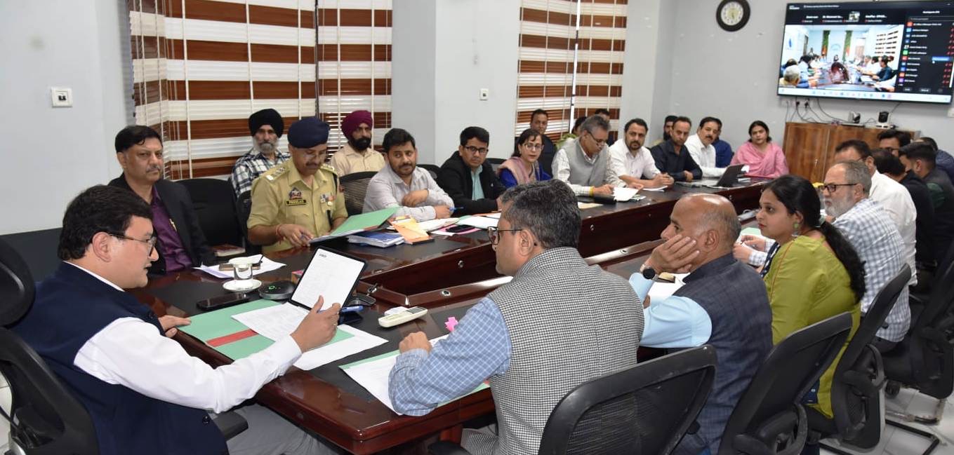 DC Udhampur reviews Action plan for 100 day Nasha Mukt Bharat Abhiyan  UDHAMPUR, APRIL 10: Deputy Commissioner Udhampur Minga Sherpa today chaired a meeting with officers of the line departments to review the action plan for the 100 day campaign under Nasha Mukt Bharat Abhiyan.  The meeting was attended by Additional Deputy Commissioner, Prem Singh and other senior district officers from the concerned departments.  Reviewing the preparations of stakeholder departments, the Deputy Commissioner directed the officers to maintain close coordination for successful implementation of activities during the campaign. “Inter-departmental coordination and effective execution of activities are vital for achieving the objectives,” he noted and added “The awareness activities and programmes planned for the campaign aim at sensitizing the public and reinforcing collective efforts towards building a drug-free society.”  Stressing the need for extensive grassroots-level outreach, the DC instructed stakeholder departments to activate field staff to mobilise community participation, which is crucial for eradication of the growing menace. He also stressed on promoting awareness about the government welfare schemes.